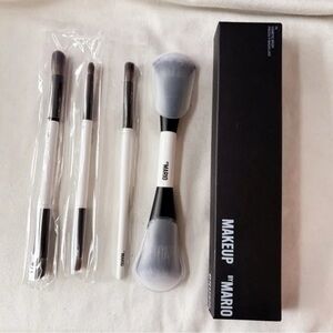 Makeup By Mario Dual-Ended Brush Set - Black and White